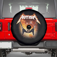 Autism Skeleton Rocker Spare Tire Cover Hardcore Rock Style Artwork