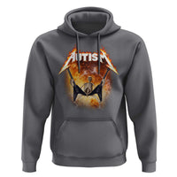 Autism Skeleton Rocker Hoodie Hardcore Rock Style Artwork