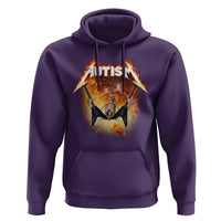 Autism Skeleton Rocker Hoodie Hardcore Rock Style Artwork