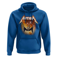 Autism Skeleton Rocker Hoodie Hardcore Rock Style Artwork