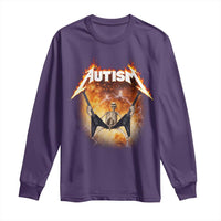 Autism Skeleton Rocker Long Sleeve Shirt Hardcore Rock Style Artwork