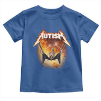 Autism Skeleton Rocker Toddler T Shirt Hardcore Rock Style Artwork