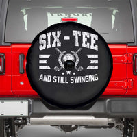 60th Birthday Golf Spare Tire Cover Funny Six Tee And Still Swinging 60 Years Old