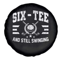 60th Birthday Golf Spare Tire Cover Funny Six Tee And Still Swinging 60 Years Old