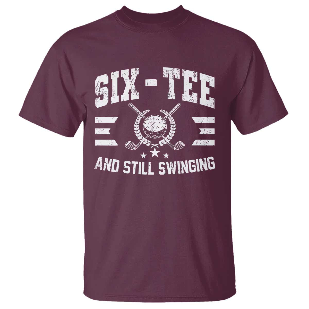 60th Birthday Golf T Shirt Funny Six Tee And Still Swinging 60 Years Old