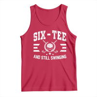 60th Birthday Golf Tank Top Funny Six Tee And Still Swinging 60 Years Old
