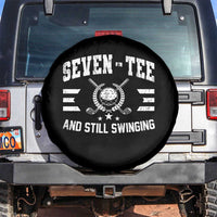 70th Birthday Golf Spare Tire Cover Funny Seven Tee And Still Swinging 70 Years Old