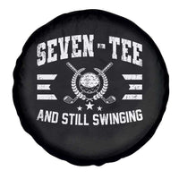 70th Birthday Golf Spare Tire Cover Funny Seven Tee And Still Swinging 70 Years Old