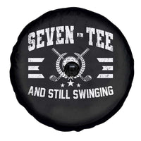 70th Birthday Golf Spare Tire Cover Funny Seven Tee And Still Swinging 70 Years Old