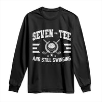 70th Birthday Golf Long Sleeve Shirt Funny Seven Tee And Still Swinging 70 Years Old