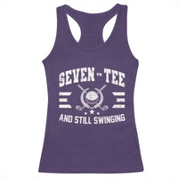 70th Birthday Golf Racerback Tank Top Funny Seven Tee And Still Swinging 70 Years Old
