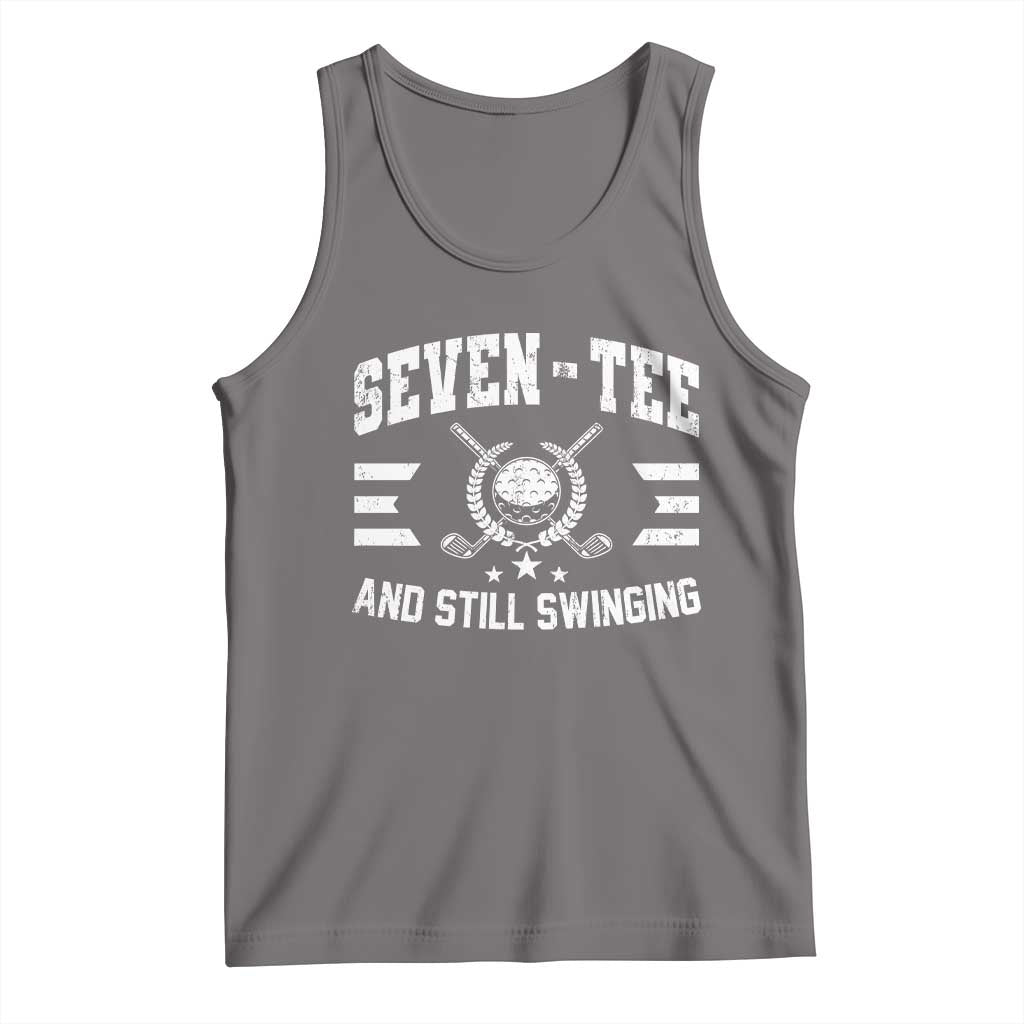 70th Birthday Golf Tank Top Funny Seven Tee And Still Swinging 70 Years Old
