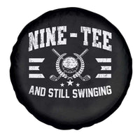 90th Birthday Golf Spare Tire Cover Funny Nine Tee And Still Swinging 90 Years Old
