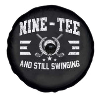 90th Birthday Golf Spare Tire Cover Funny Nine Tee And Still Swinging 90 Years Old