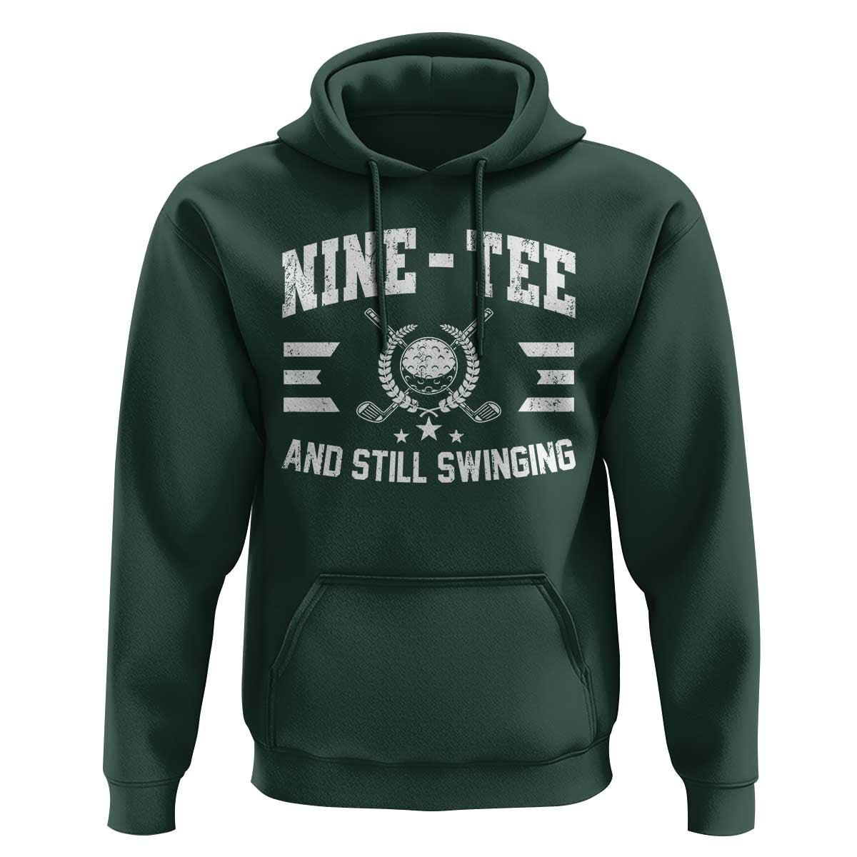 90th Birthday Golf Hoodie Funny Nine Tee And Still Swinging 90 Years Old