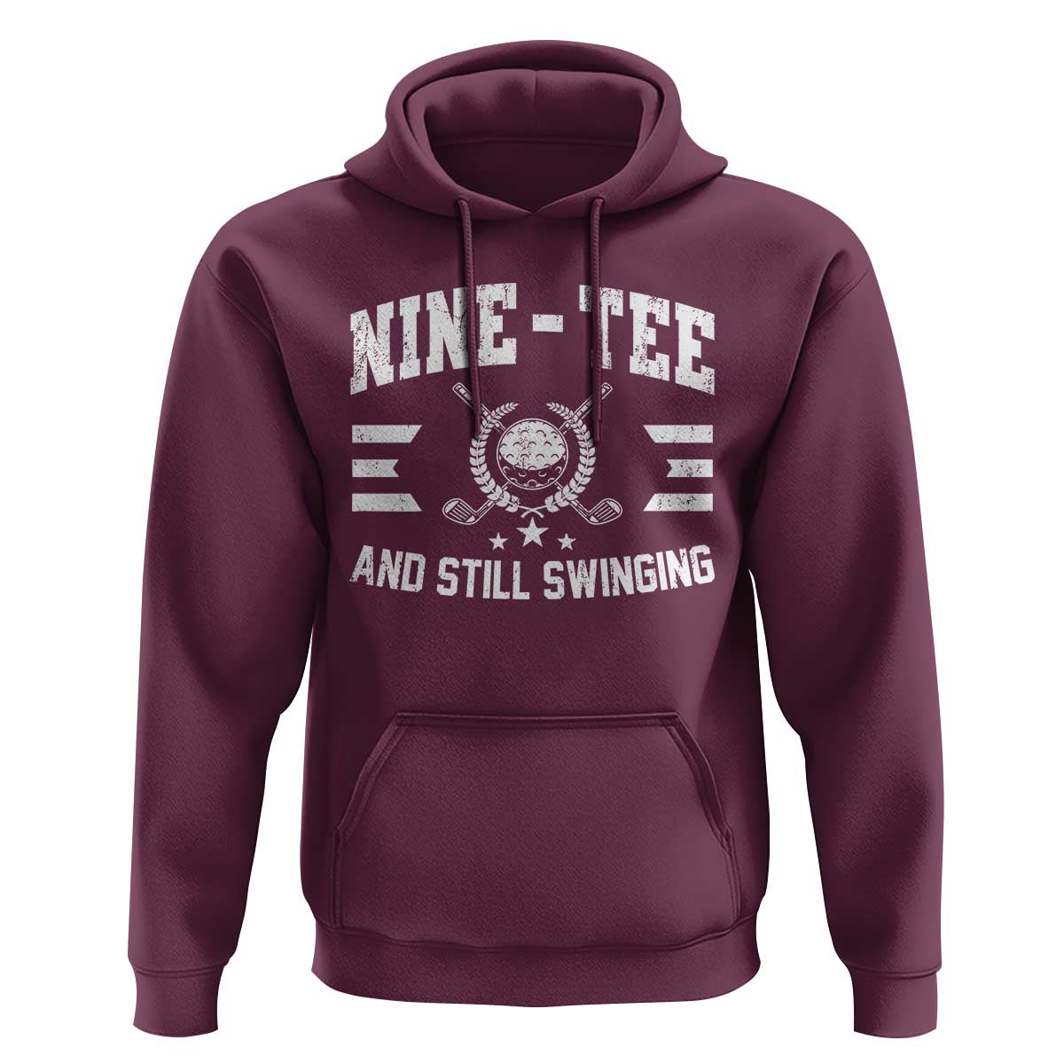 90th Birthday Golf Hoodie Funny Nine Tee And Still Swinging 90 Years Old