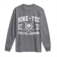 90th Birthday Golf Long Sleeve Shirt Funny Nine Tee And Still Swinging 90 Years Old