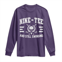 90th Birthday Golf Long Sleeve Shirt Funny Nine Tee And Still Swinging 90 Years Old