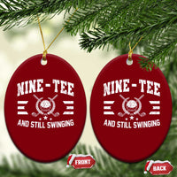 50th Birthday Golf Ceramic Ornament Funny Fif Tee And Still On Par 50 Years Old