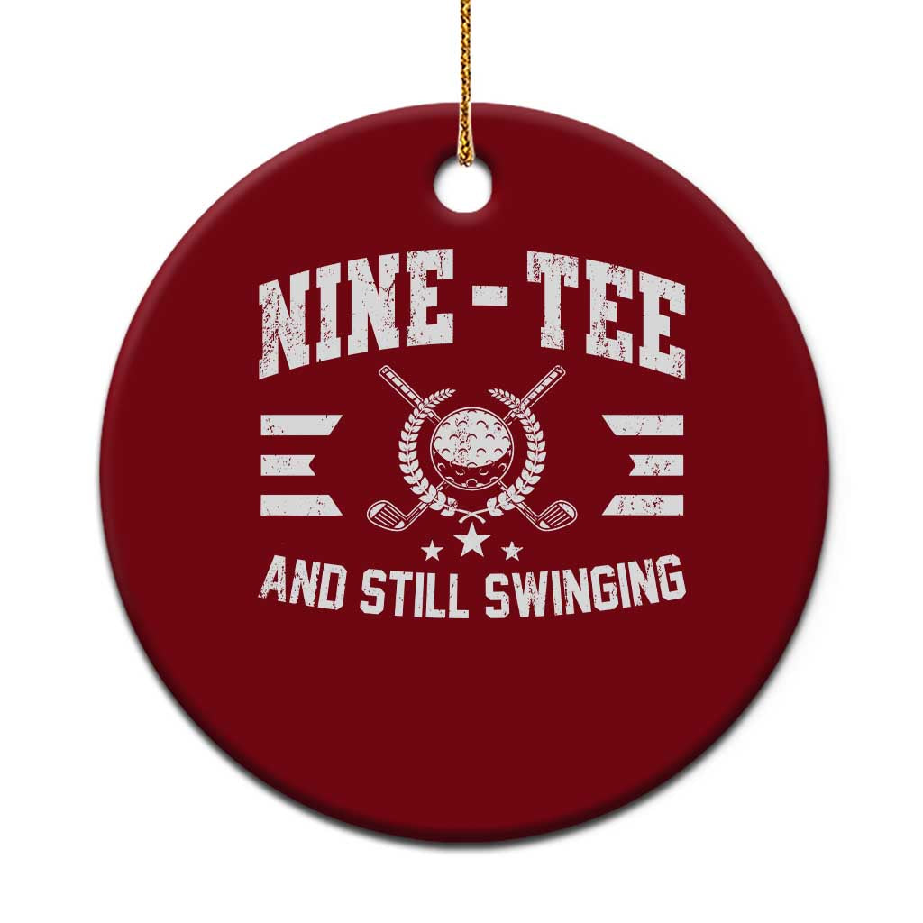 50th Birthday Golf Ceramic Ornament Funny Fif Tee And Still On Par 50 Years Old