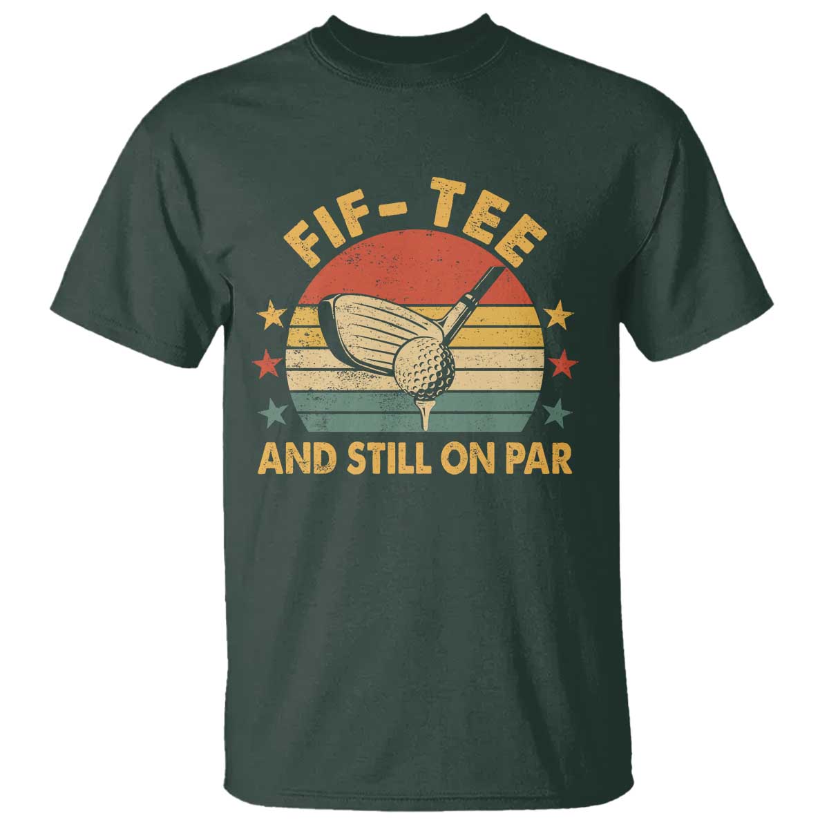50th Birthday Golf T Shirt Funny Fif Tee And Still On Par 50 Years Old