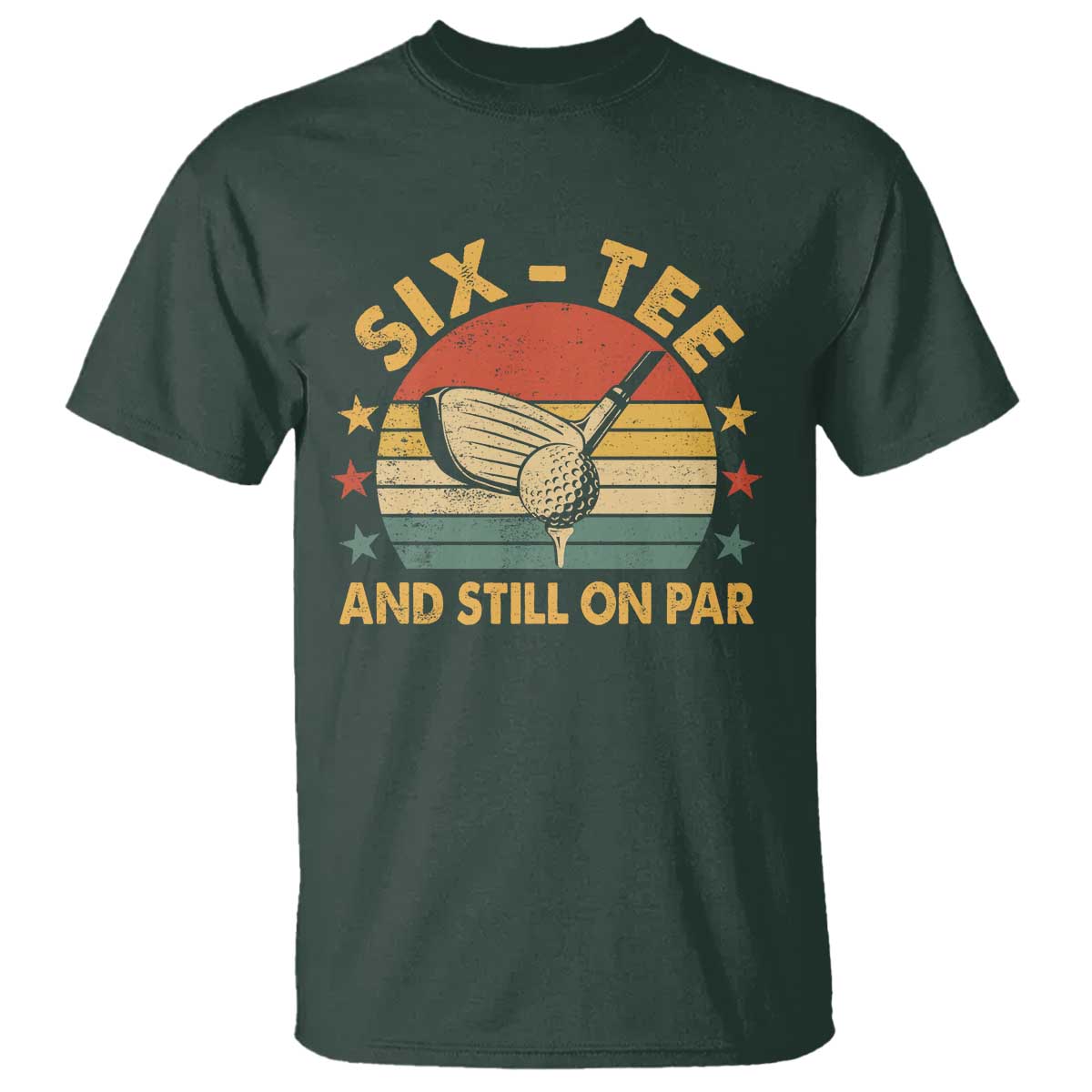 60th Birthday Golf T Shirt Funny Six Tee And Still On Par 60 Years Old