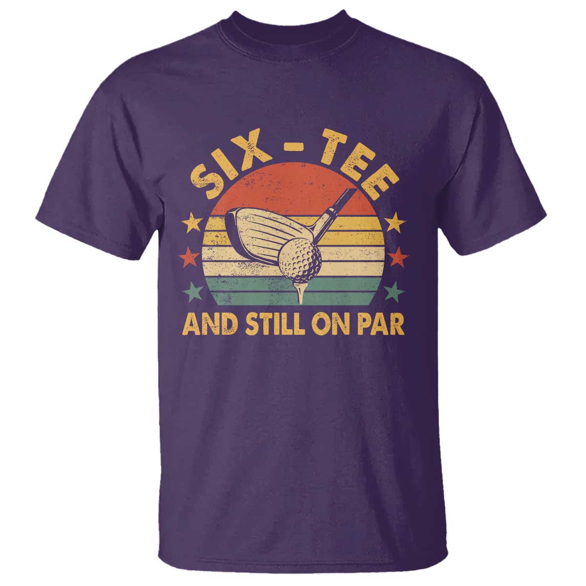 60th Birthday Golf T Shirt Funny Six Tee And Still On Par 60 Years Old