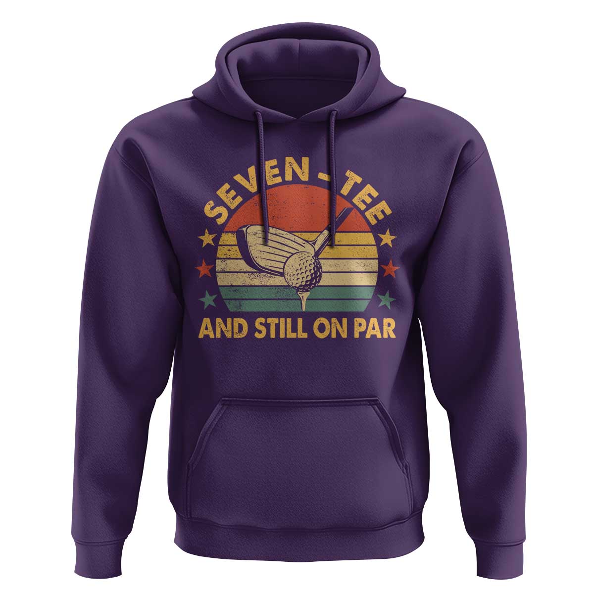 70th Birthday Golf Hoodie Funny Seven Tee And Still On Par 70 Years Old