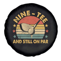 90th Birthday Golf Spare Tire Cover Funny Nine Tee And Still On Par 90 Years Old