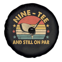 90th Birthday Golf Spare Tire Cover Funny Nine Tee And Still On Par 90 Years Old