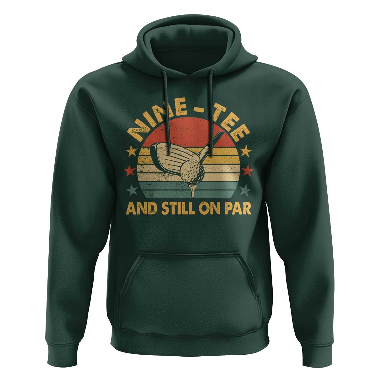 90th Birthday Golf Hoodie Funny Nine Tee And Still On Par 90 Years Old