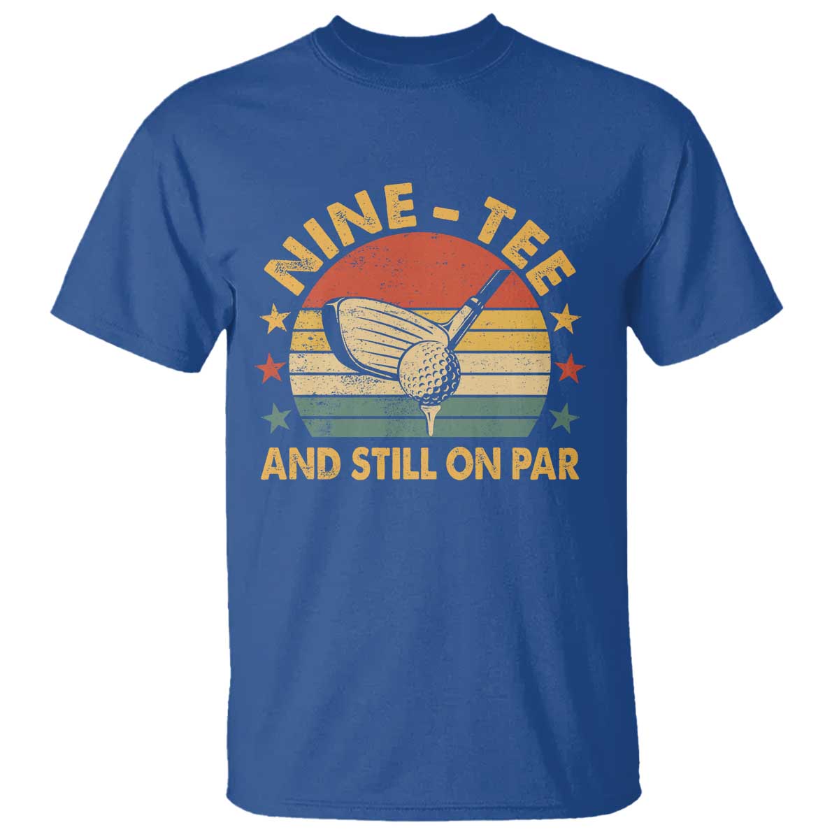 90th Birthday Golf T Shirt Funny Nine Tee And Still On Par 90 Years Old