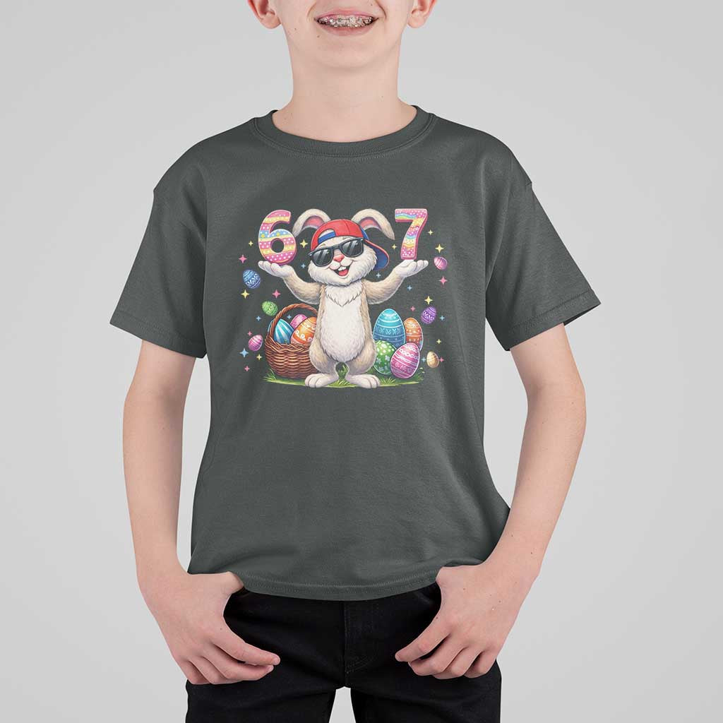 Funny Easter Day Six Seven 67 Bunny Boys Kids T Shirt For Kid