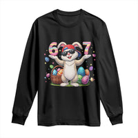 Funny Easter Day Six Seven 67 Bunny Boys Kids Long Sleeve Shirt