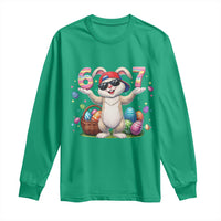 Funny Easter Day Six Seven 67 Bunny Boys Kids Long Sleeve Shirt