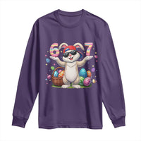 Funny Easter Day Six Seven 67 Bunny Boys Kids Long Sleeve Shirt
