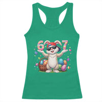 Funny Easter Day Six Seven 67 Bunny Boys Kids Racerback Tank Top