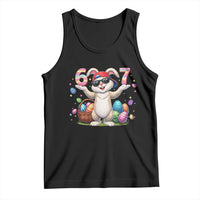 Funny Easter Day Six Seven 67 Bunny Boys Kids Tank Top