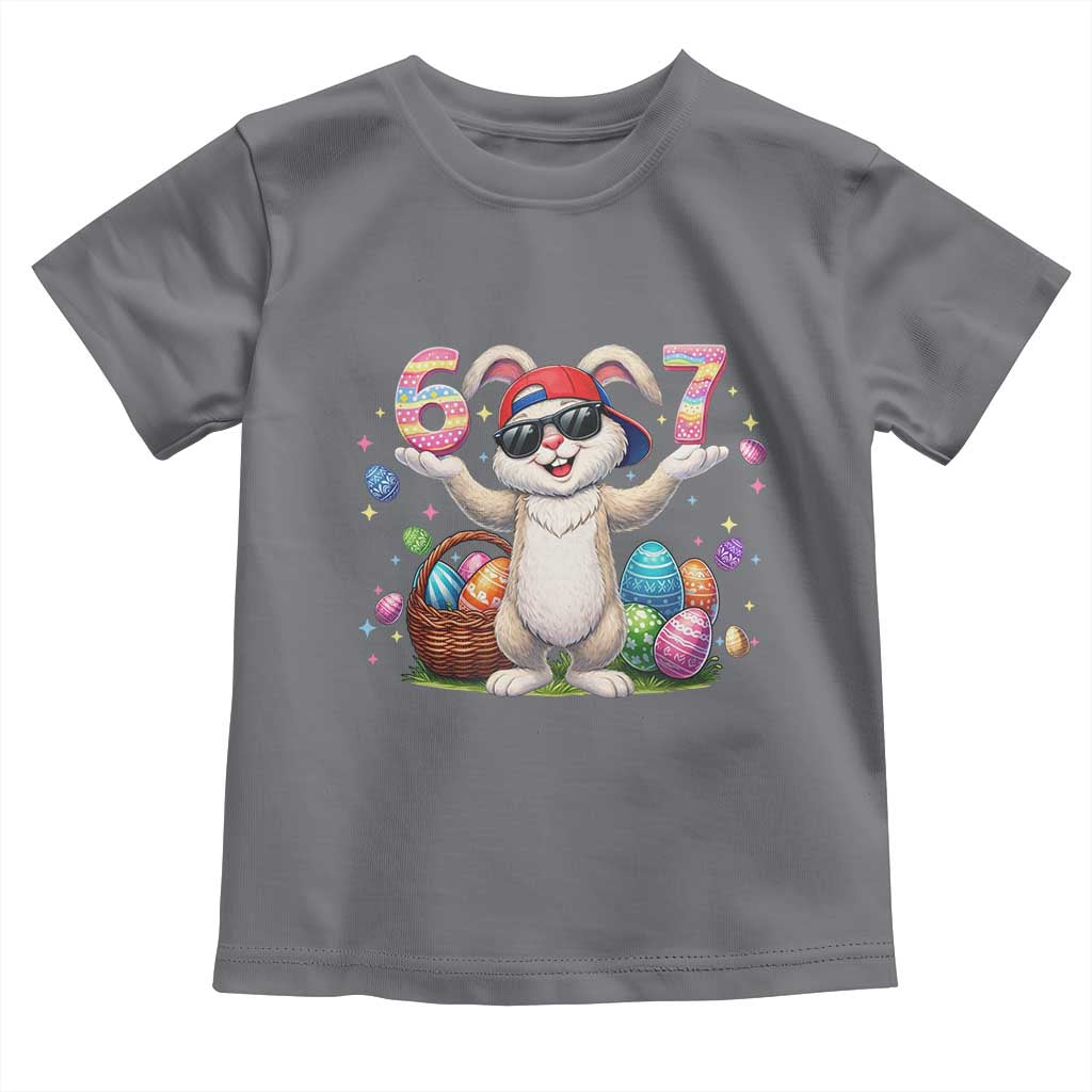 Funny Easter Day Six Seven 67 Bunny Boys Kids Toddler T Shirt