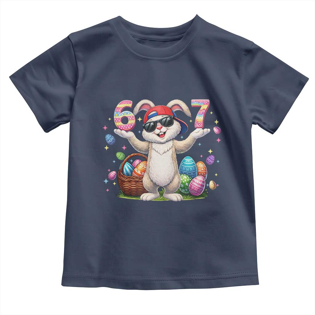Funny Easter Day Six Seven 67 Bunny Boys Kids Toddler T Shirt