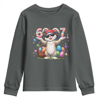 Funny Easter Day Six Seven 67 Bunny Boys Kids Youth Sweatshirt