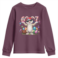 Funny Easter Day Six Seven 67 Bunny Boys Kids Youth Sweatshirt