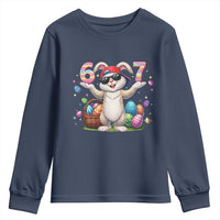Funny Easter Day Six Seven 67 Bunny Boys Kids Youth Sweatshirt