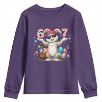 Funny Easter Day Six Seven 67 Bunny Boys Kids Youth Sweatshirt