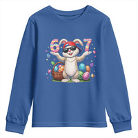 Funny Easter Day Six Seven 67 Bunny Boys Kids Youth Sweatshirt
