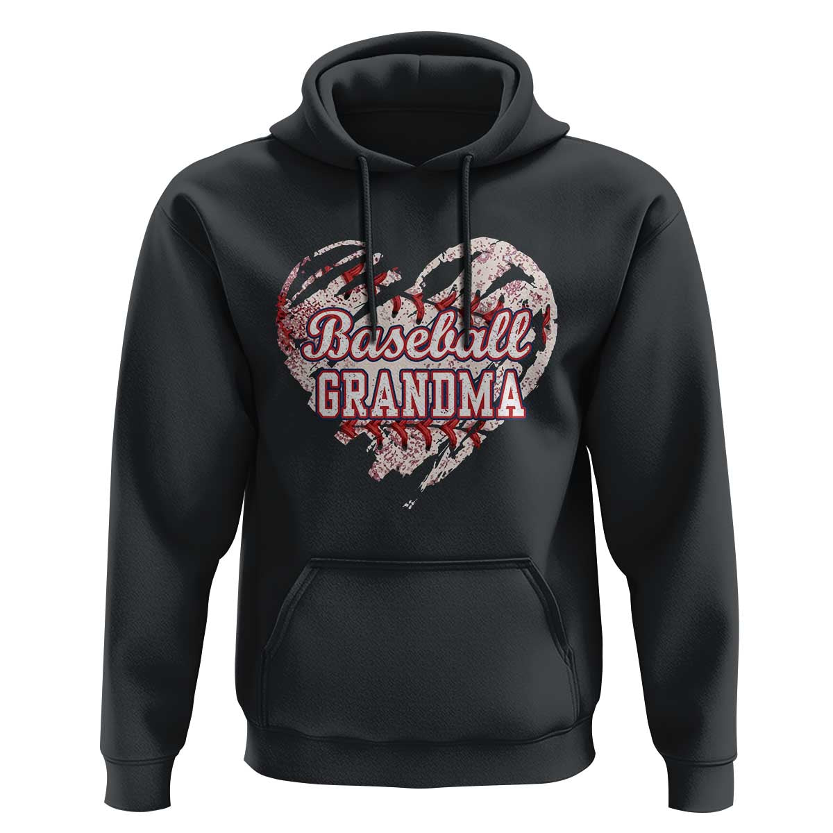 Baseball Grandma Hoodie Vintage Baseball Heart Game Day