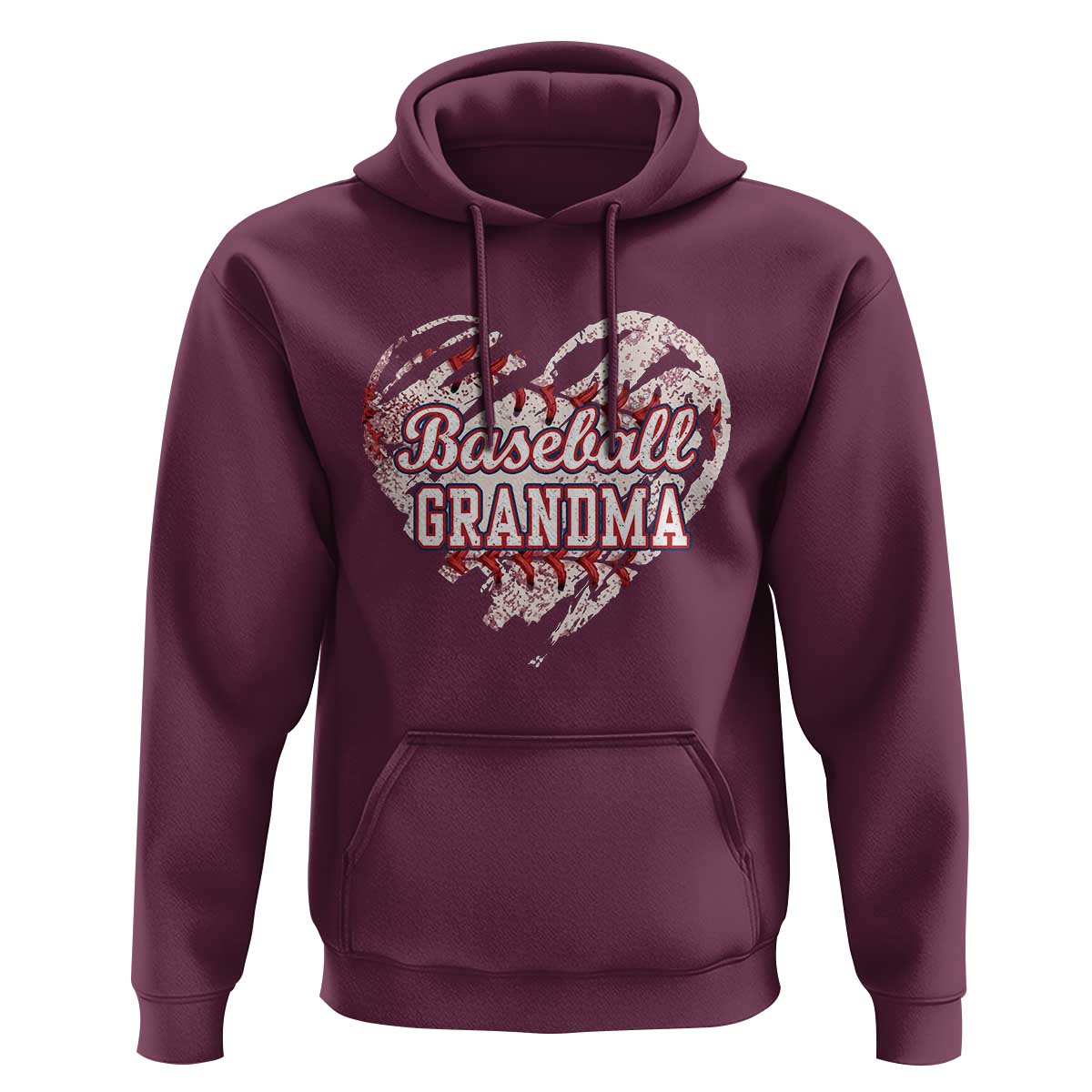 Baseball Grandma Hoodie Vintage Baseball Heart Game Day
