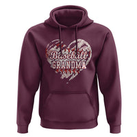 Baseball Grandma Hoodie Vintage Baseball Heart Game Day