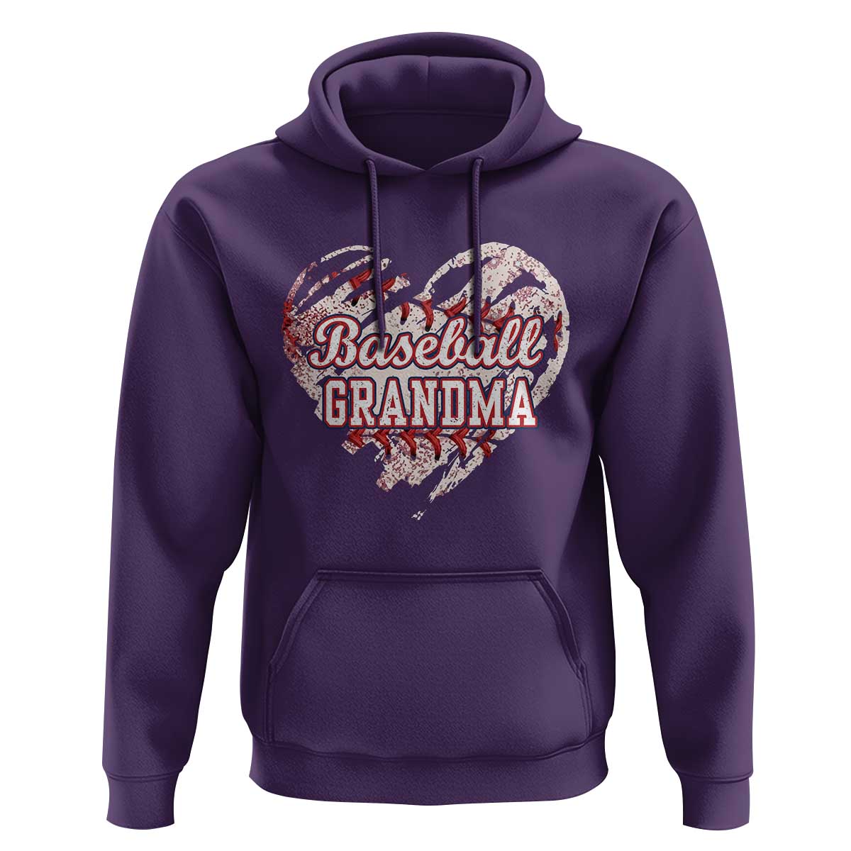 Baseball Grandma Hoodie Vintage Baseball Heart Game Day