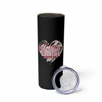 Baseball Grandma Skinny Tumbler Vintage Baseball Heart Game Day